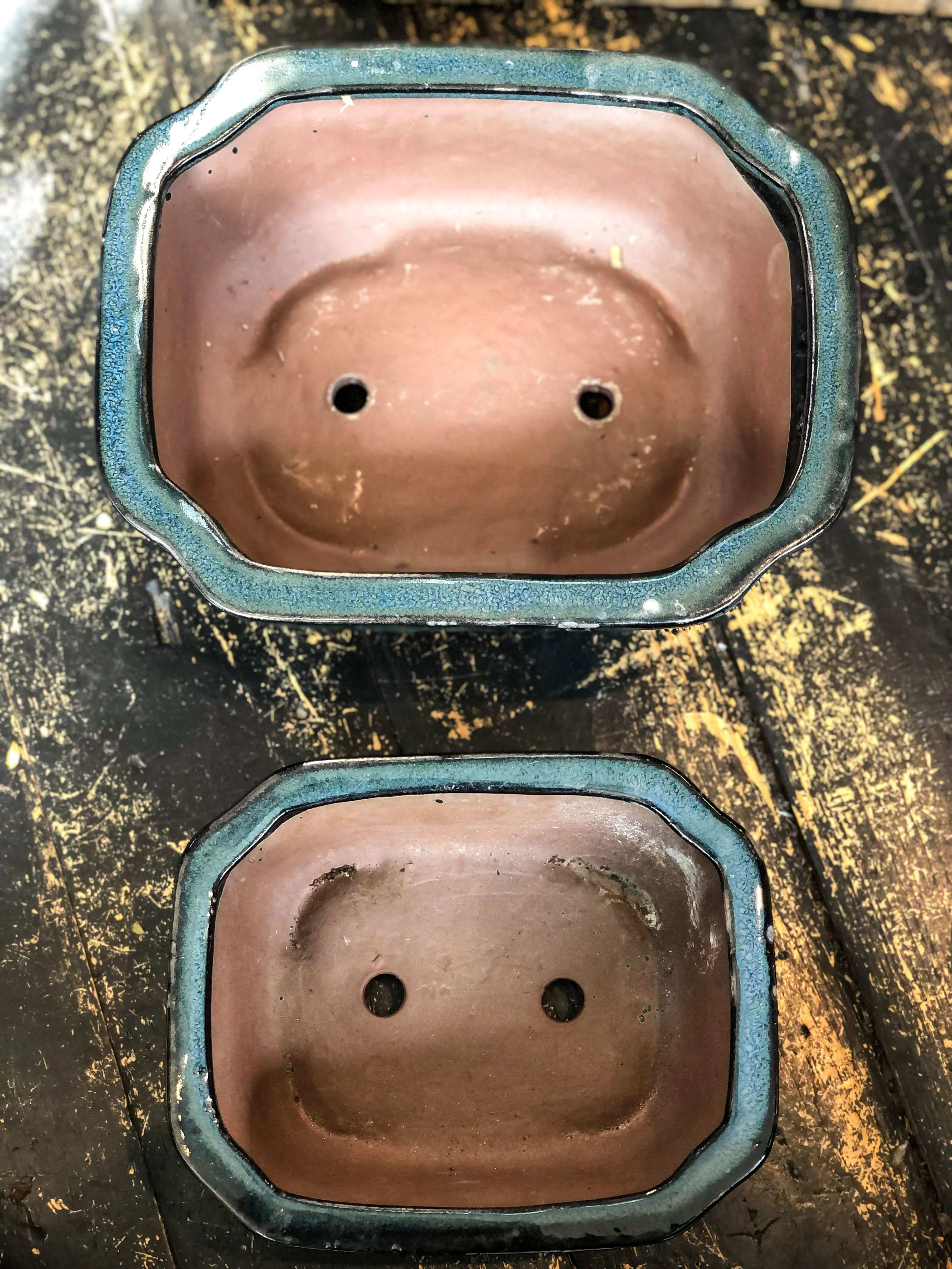 Bonsai Pot - Glazed Dark Blue - Image 4