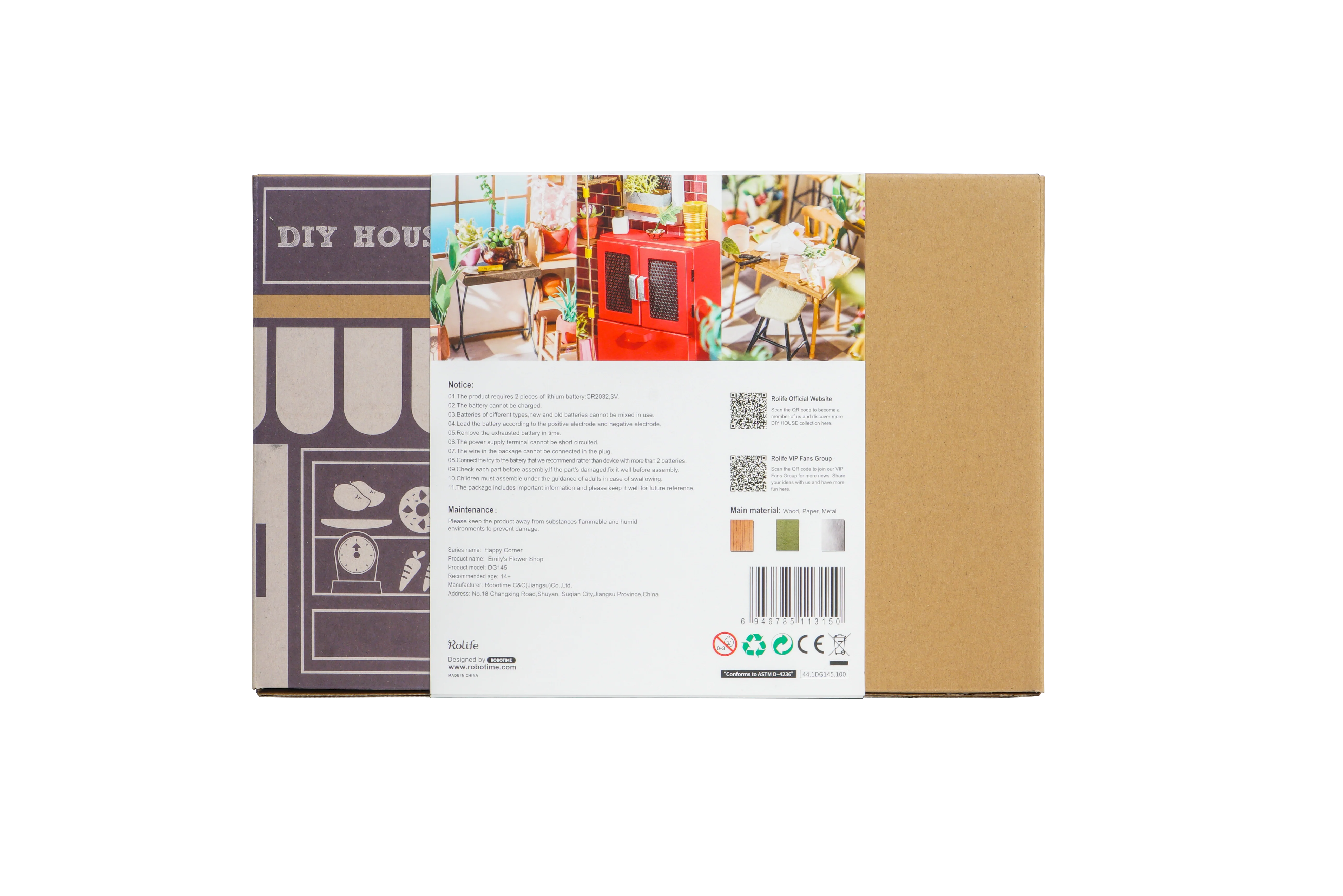 Emily’s Flower Shop/ Flowerist Green House - DIY Miniture House Kit - Image 8